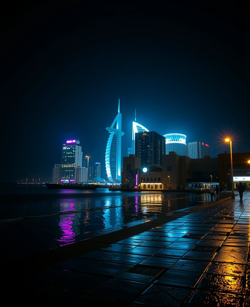 Doha Skyline at Night